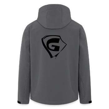 Emblem G Logo - Recycelte Männer Softshell-Jacke von Stanley/Stella - Anthrazit - Hinten - AI Model Male 185 light (185cm)