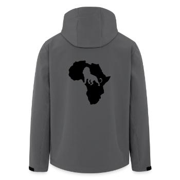 Löwe Afrika Safari Kenya Serengeti Reggae Roots - Veste softshell homme en polyester recyclé Stanley/Stella - charbon - Dos - AI Model Male 185 light (185cm)