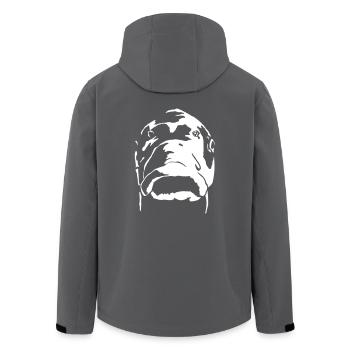 Karpfen - Recycelte Männer Softshell-Jacke von Stanley/Stella - Anthrazit - Hinten - AI Model Male 185 light (185cm)