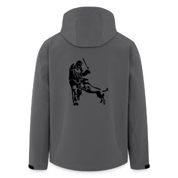 Schutzdiensthelfer Hundesport chiens Wilsigns - Veste softshell homme en polyester recyclé Stanley/Stella - charbon - Dos - AI Model Male 185 light (185cm)