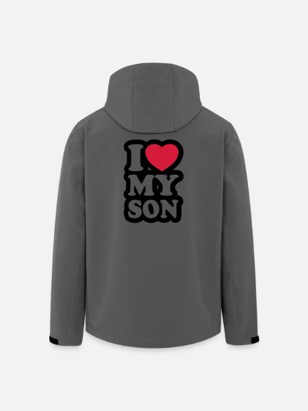 I love my son - Men’s Recycled Softshell Jacket by Stanley/Stella - anthracite