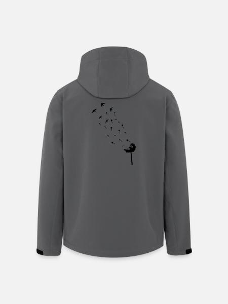 Pusteblume - Recycelte Männer Softshell-Jacke von Stanley/Stella - Anthrazit