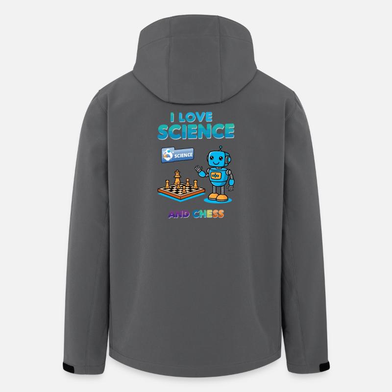 Wissenschaft und Schachspiel - Recycelte Männer Softshell-Jacke von Stanley/Stella - Anthrazit