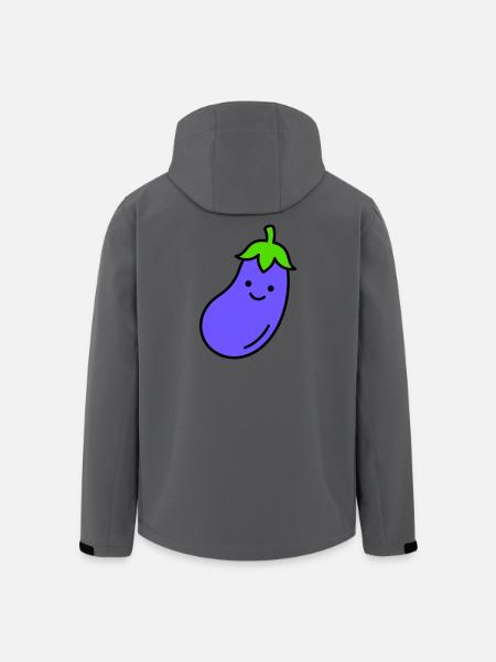 aubergine - Men’s Recycled Softshell Jacket by Stanley/Stella - anthracite