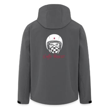 CAFE RACER Rider - Recycelte Männer Softshell-Jacke von Stanley/Stella - Anthrazit - Hinten - AI Model Male 185 light (185cm)