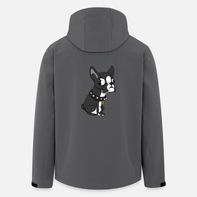 Hund - Recycelte Männer Softshell-Jacke von Stanley/Stella - Anthrazit