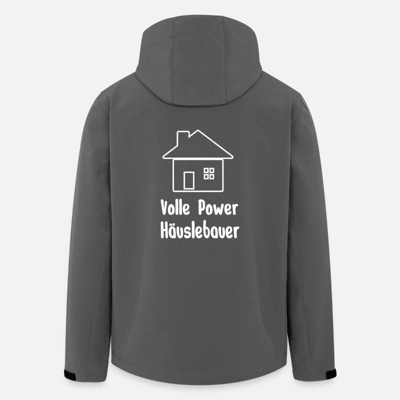 constructeur de maison - Veste softshell homme en polyester recyclé Stanley/Stella - charbon