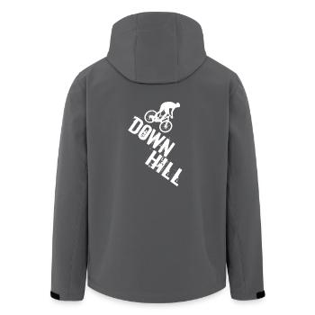 Downhill - Recycelte Männer Softshell-Jacke von Stanley/Stella - Anthrazit - Hinten - AI Model Male 185 light (185cm)