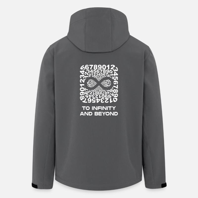 infinitybeyond wite - Men’s Recycled Softshell Jacket by Stanley/Stella - anthracite