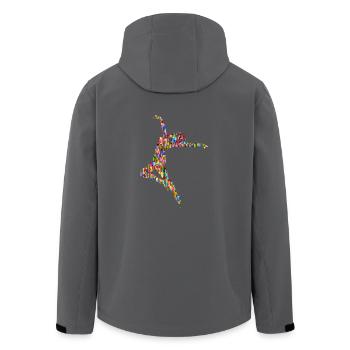 ballerina ballett dance dancer tanz taenzer yoga35 - Recycelte Männer Softshell-Jacke von Stanley/Stella - Anthrazit - Hinten - AI Model Male 185 light (185cm)