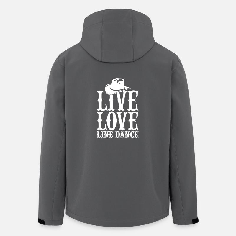 Live Love Line Dance - Recycelte Männer Softshell-Jacke von Stanley/Stella - Anthrazit