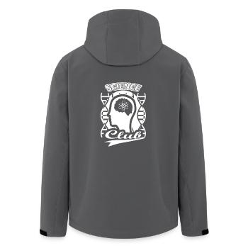 Science Club Shirt - Recycelte Männer Softshell-Jacke von Stanley/Stella - Anthrazit - Hinten - AI Model Male 185 light (185cm)