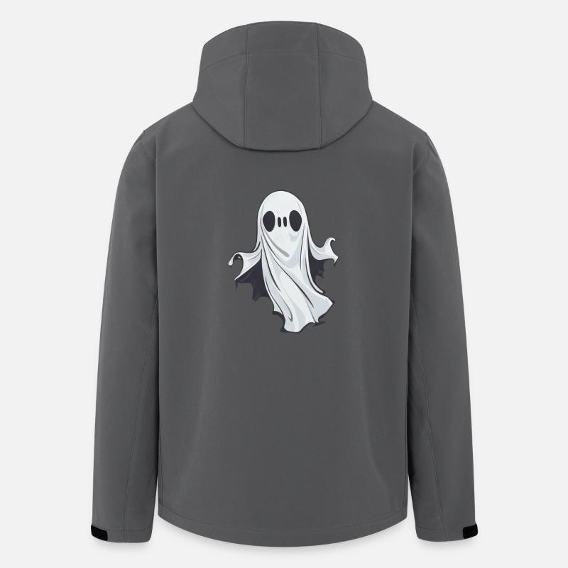 Halloween Geist Gespenst - Recycelte Männer Softshell-Jacke von Stanley/Stella - Anthrazit