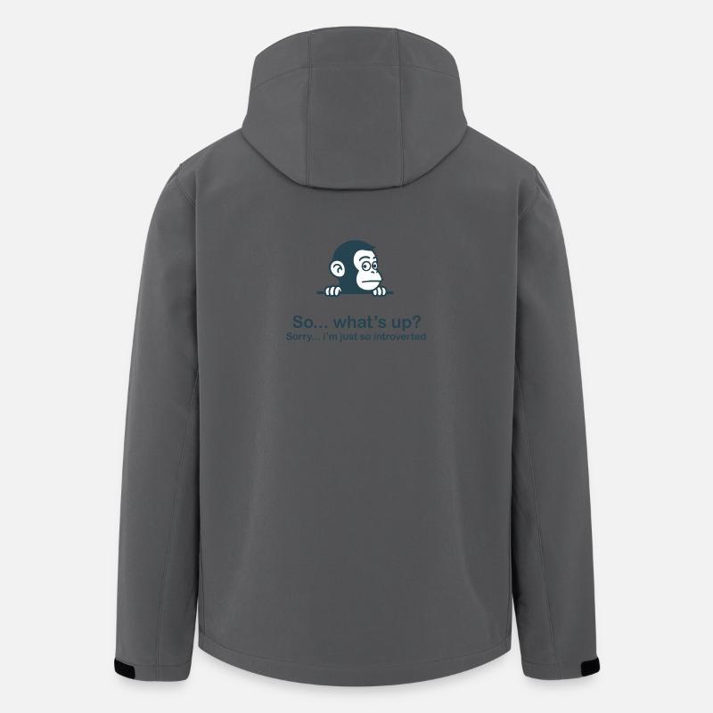 So introvertiert - Recycelte Männer Softshell-Jacke von Stanley/Stella - Anthrazit