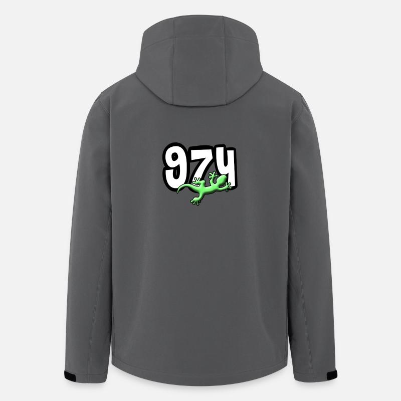 974 Gecko - Recycelte Männer Softshell-Jacke von Stanley/Stella - Anthrazit