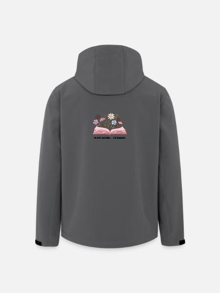 Blumen aus offenem Buch - Recycelte Männer Softshell-Jacke von Stanley/Stella - Anthrazit