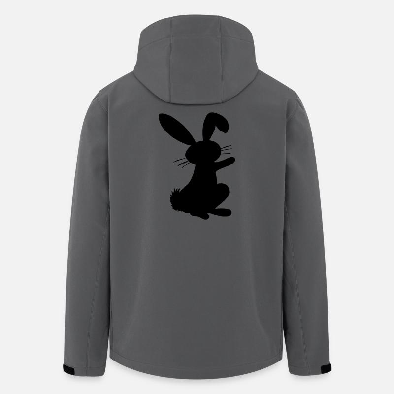 Konijn Lapin Rabbit Hase Conejo - Veste softshell homme en polyester recyclé Stanley/Stella - charbon