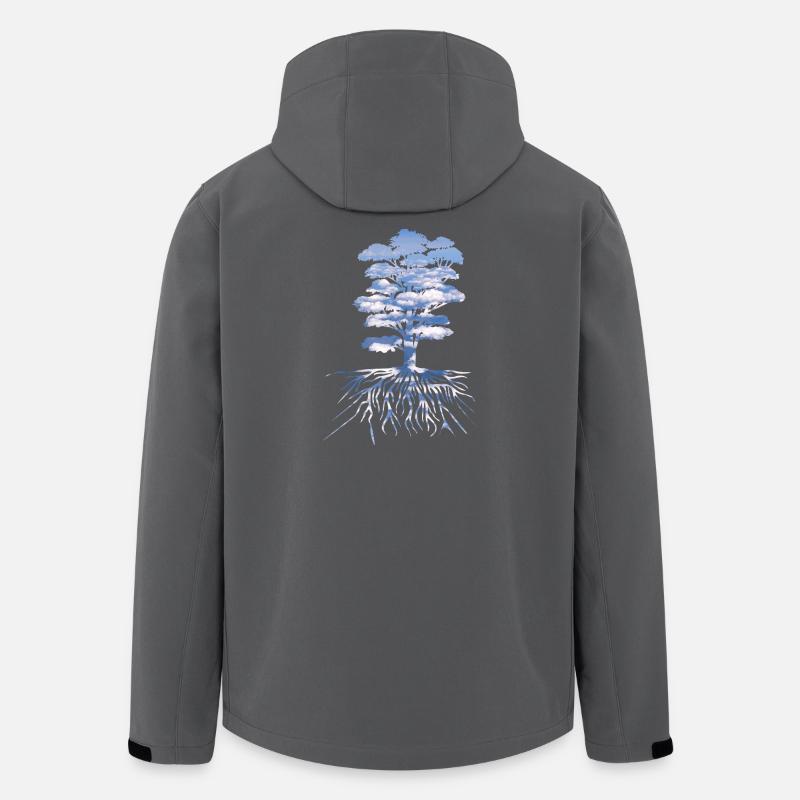 The Tree - Men’s Recycled Softshell Jacket by Stanley/Stella - anthracite