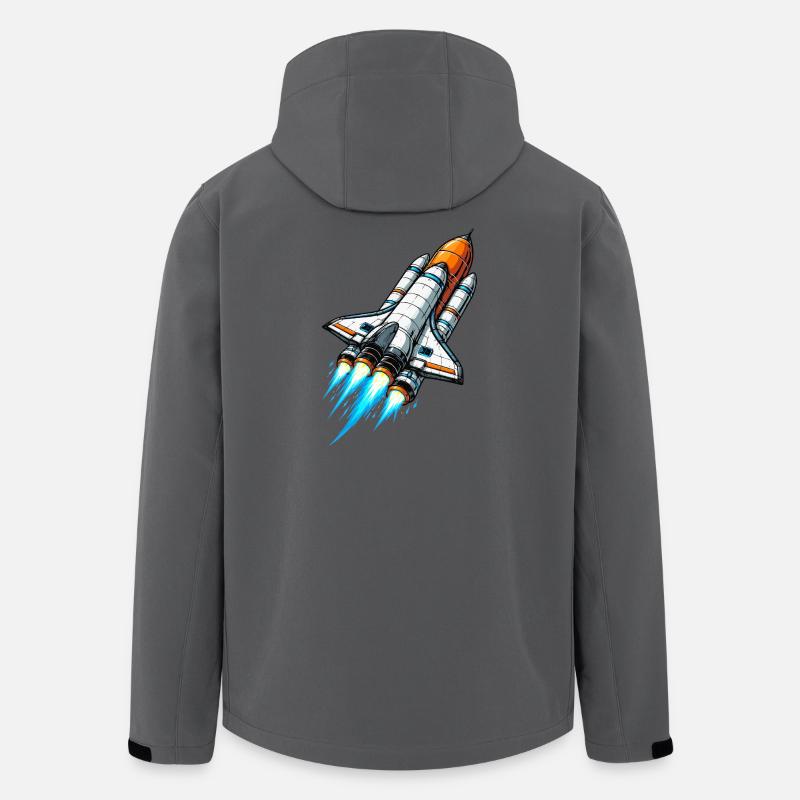 Spaceship Space Rocket - Men’s Recycled Softshell Jacket by Stanley/Stella - anthracite