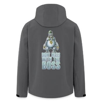 Dont mess with the Boss - Recycelte Männer Softshell-Jacke von Stanley/Stella - Anthrazit - Hinten - AI Model Male 185 light (185cm)