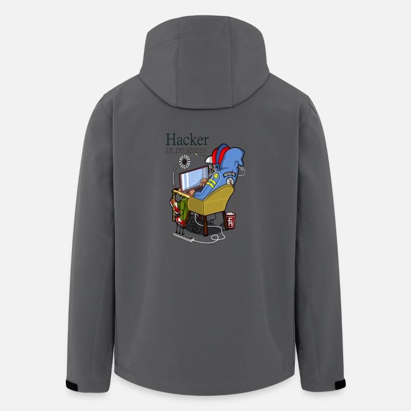 Hacker - Recycelte Männer Softshell-Jacke von Stanley/Stella - Anthrazit