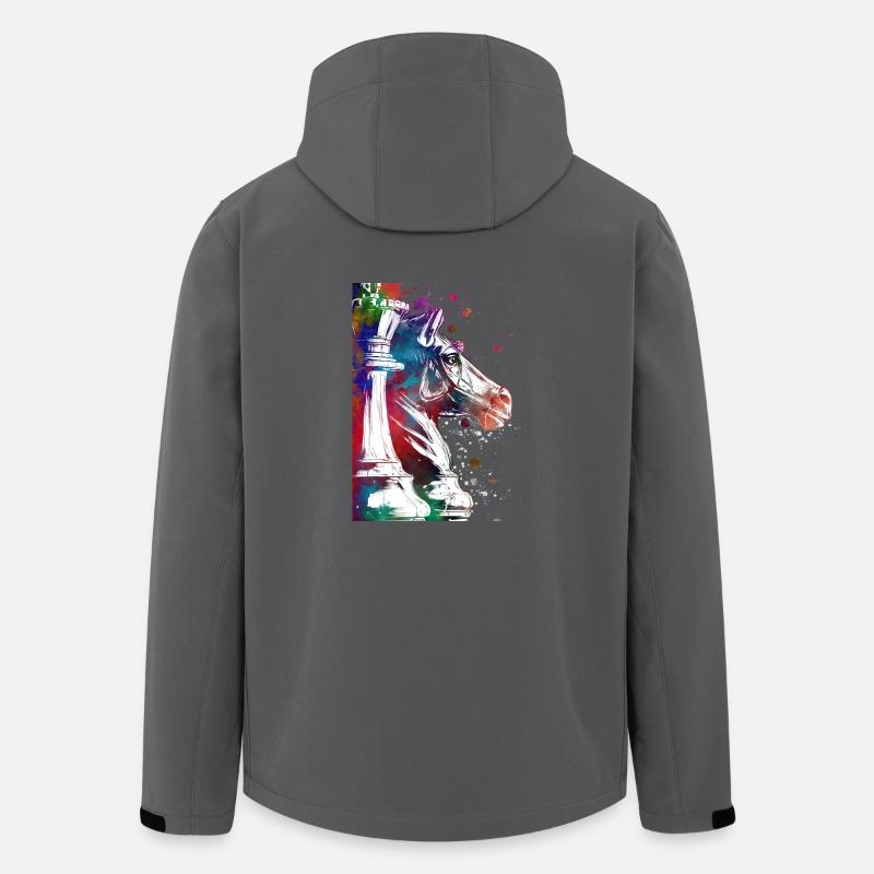 Pions d’échecs Sport - Veste softshell homme en polyester recyclé Stanley/Stella - charbon