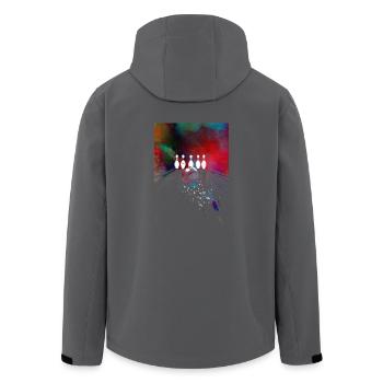 Sport-Bowling - Recycelte Männer Softshell-Jacke von Stanley/Stella - Anthrazit - Hinten - AI Model Male 185 light (185cm)