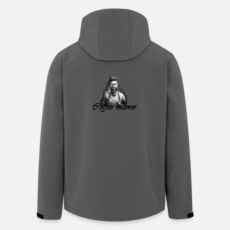 Barista Coffee Lover Schwarz - Recycelte Männer Softshell-Jacke von Stanley/Stella - Anthrazit