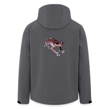 frog frosch - Recycelte Männer Softshell-Jacke von Stanley/Stella - Anthrazit - Hinten - AI Model Male 185 light (185cm)