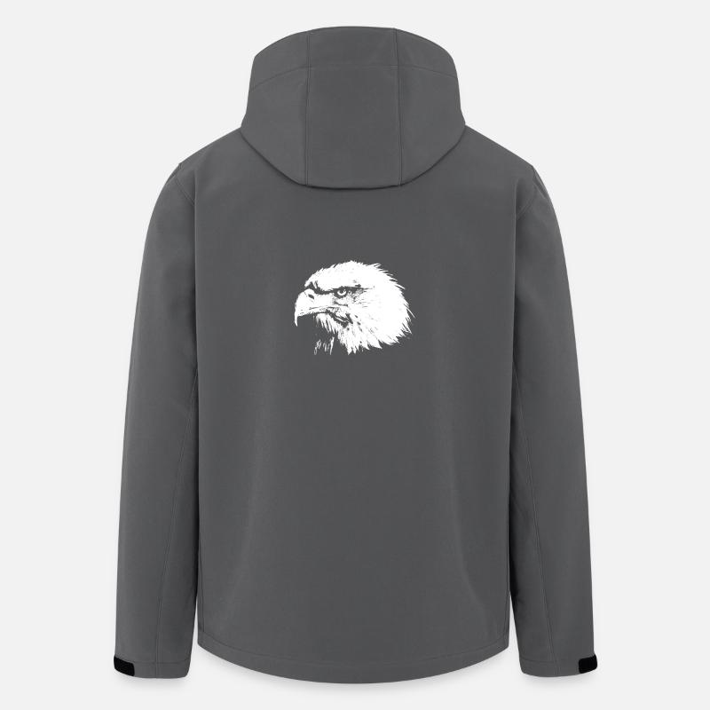 eagle head - Men’s Recycled Softshell Jacket by Stanley/Stella - anthracite