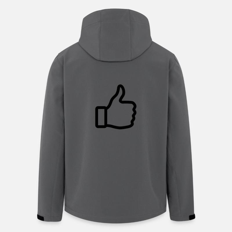 Thumbs up - Recycelte Männer Softshell-Jacke von Stanley/Stella - Anthrazit