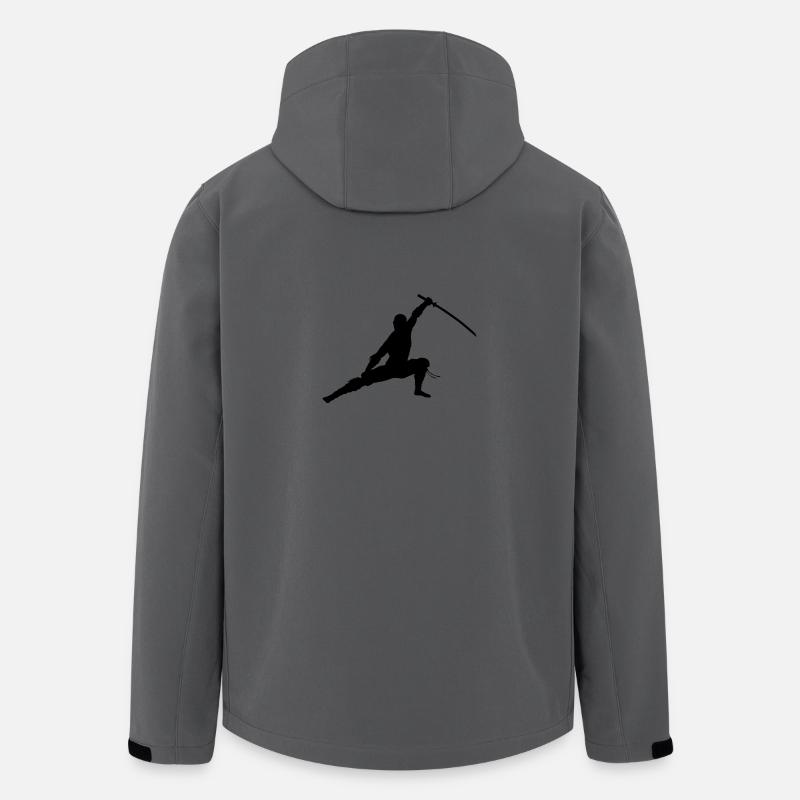 Ninja - Veste softshell homme en polyester recyclé Stanley/Stella - charbon