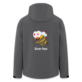 zom bee - Recycelte Männer Softshell-Jacke von Stanley/Stella - Anthrazit - Hinten - AI Model Male 185 light (185cm)