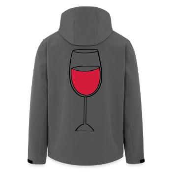 verre à vin - Veste softshell homme en polyester recyclé Stanley/Stella - charbon - Dos - AI Model Male 185 light (185cm)