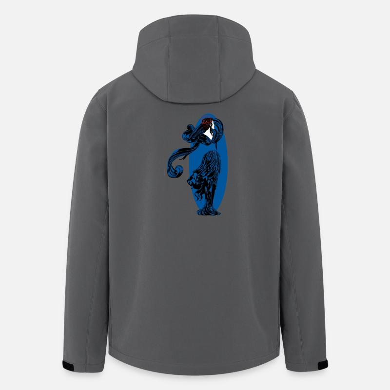 Frauen Silhouette - Recycelte Männer Softshell-Jacke von Stanley/Stella - Anthrazit