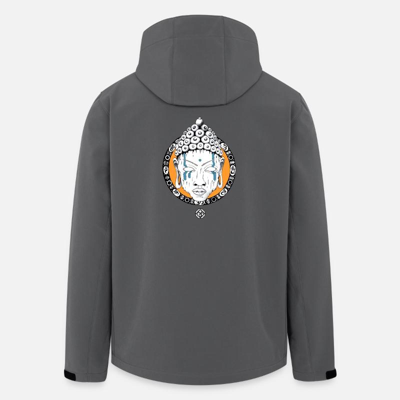 Buddha - Recycelte Männer Softshell-Jacke von Stanley/Stella - Anthrazit