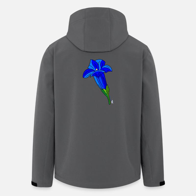 BAVARIAN UNICORN - Enzian - Recycelte Männer Softshell-Jacke von Stanley/Stella - Anthrazit