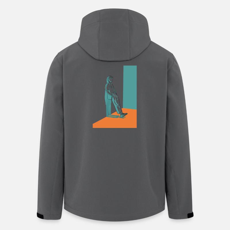 Urbane Silhouette - Recycelte Männer Softshell-Jacke von Stanley/Stella - Anthrazit