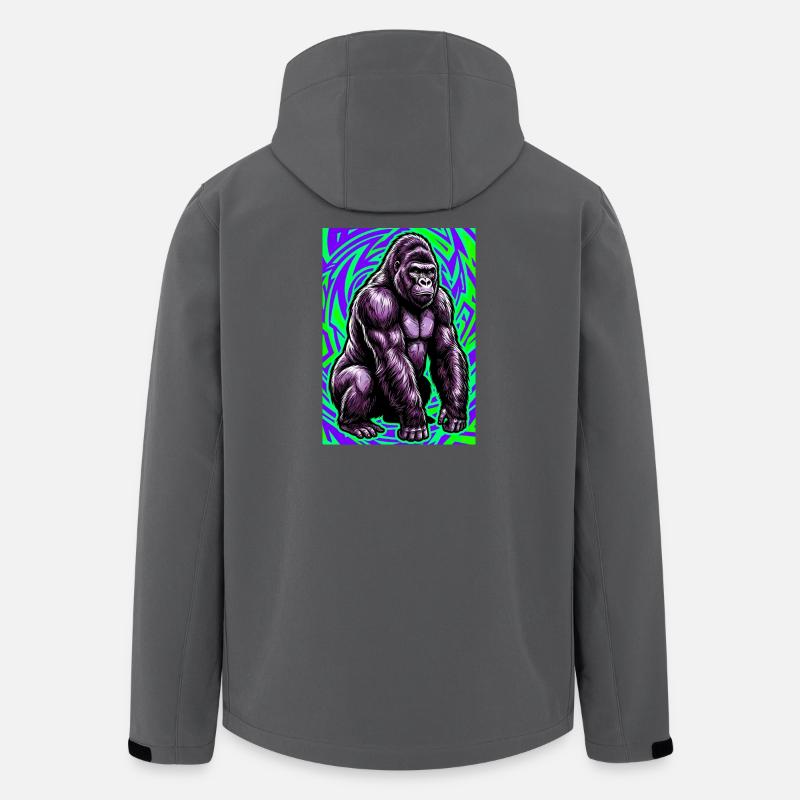 Gorilla - Recycelte Männer Softshell-Jacke Discoverer von Stanley/Stella - Anthrazit