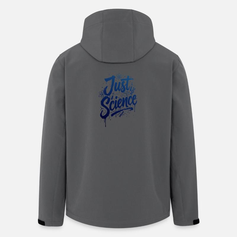 Just Science Blue Splash - Recycelte Männer Softshell-Jacke von Stanley/Stella - Anthrazit