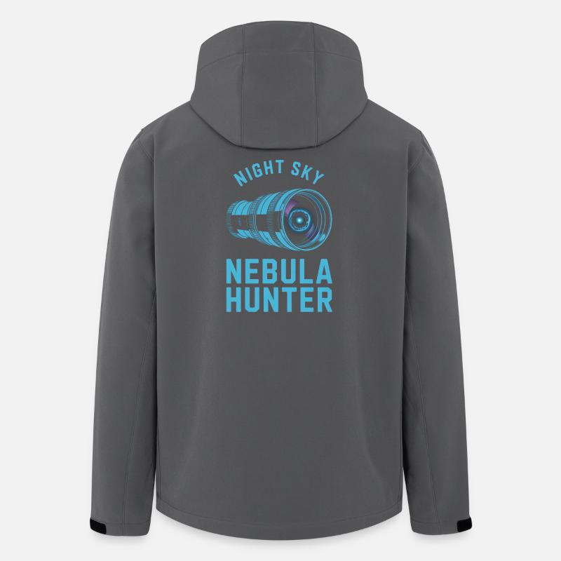 Nebula Hunter Night Sky Telescope - Men’s Recycled Softshell Jacket by Stanley/Stella - anthracite