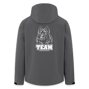 TEAM TERVUEREN Hunde Hundesport IGP Wilsigns - Recycelte Männer Softshell-Jacke von Stanley/Stella - Anthrazit - Hinten - AI Model Male 185 light (185cm)