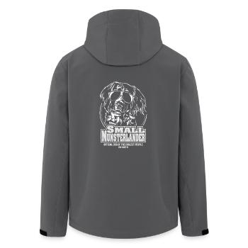 SMALL MUNSTERLANDER coolest people Spruch Wilsigns - Recycelte Männer Softshell-Jacke von Stanley/Stella - Anthrazit - Hinten - AI Model Male 185 light (185cm)