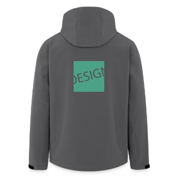 Design - Recycelte Männer Softshell-Jacke von Stanley/Stella - Anthrazit - Hinten - AI Model Male 185 light (185cm)