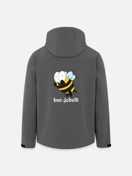bee jubelt - Recycelte Männer Softshell-Jacke von Stanley/Stella - Anthrazit
