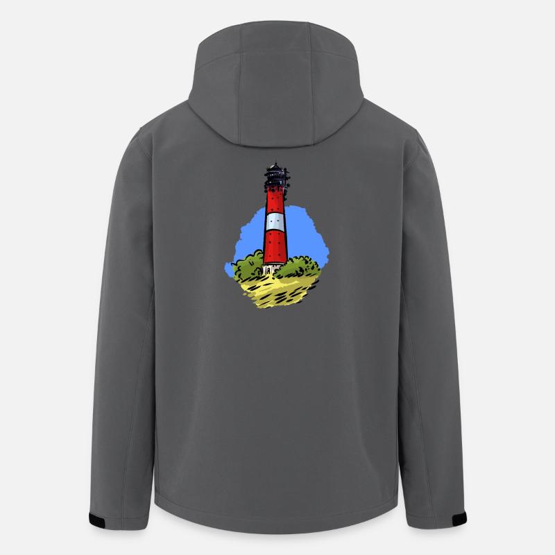Leuchtturm Hörnum Sylt - Recycelte Männer Softshell-Jacke von Stanley/Stella - Anthrazit