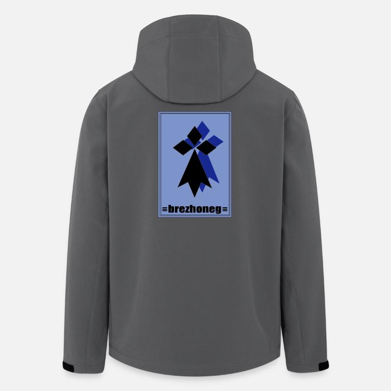 Brezhoneg - Recycelte Männer Softshell-Jacke von Stanley/Stella - Anthrazit