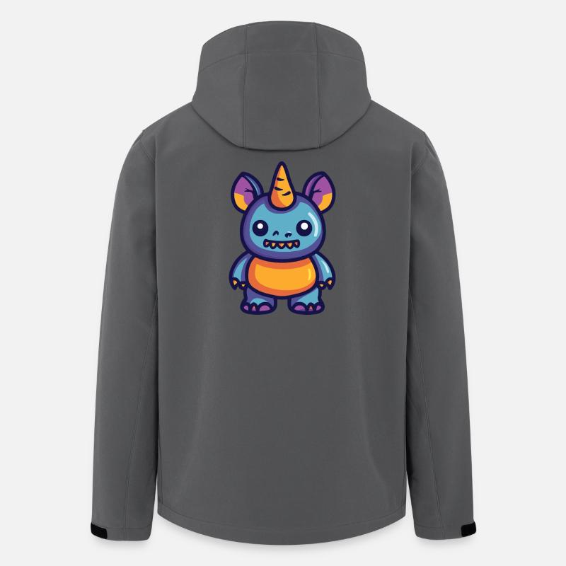 Nashorn Halloween Zombie - Recycelte Männer Softshell-Jacke von Stanley/Stella - Anthrazit