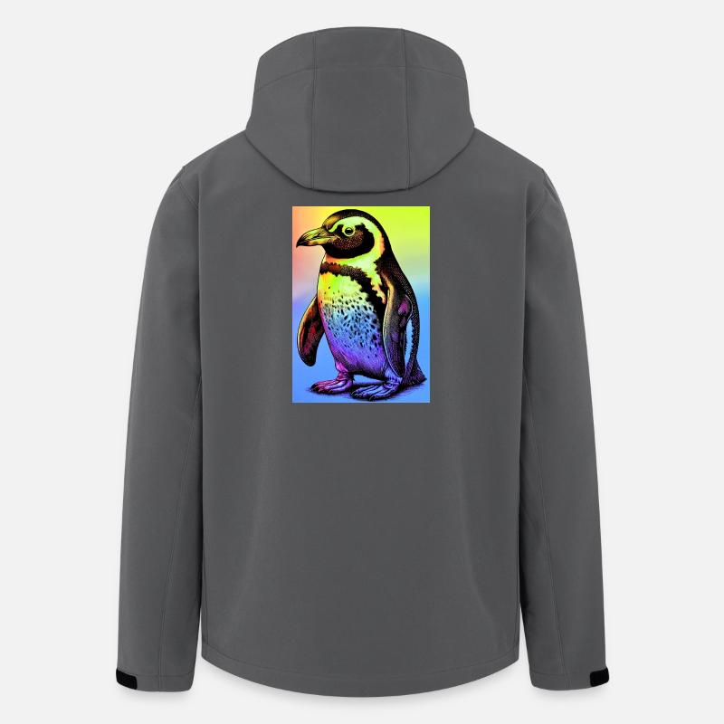 Pinguin - Recycelte Männer Softshell-Jacke von Stanley/Stella - Anthrazit