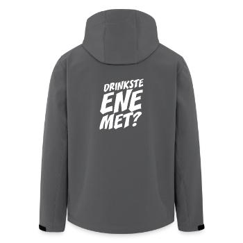 Dringste Ene Met Kölsch Köln Kölner Grundgesetz - Recycelte Männer Softshell-Jacke von Stanley/Stella - Anthrazit - Hinten - AI Model Male 185 light (185cm)